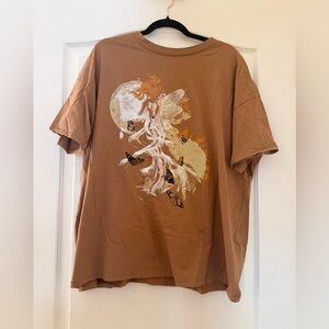 Cotton On Brown Oversized Graphic Tee